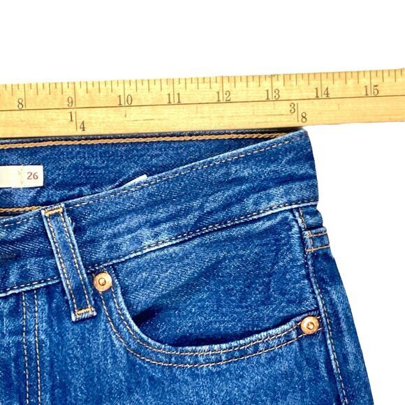 Levi's Premium Jeans Women 26 Blue Big E High Waist Wedgie Straight Casual Denim - Picture 9 of 14